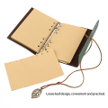 Miniatyrbillede 2 af 2: Blank Notesblok Vintage Blank Journal Blank Notesbog Journal PU Læder Cover Notesbog Rejse Journal Dagbog Grøn