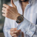 Miniatyrbild 4 av 4: Herrar Multi Time Chronograph Digital Analog Rostfritt Stål Sport Armbandsur