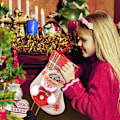 Miniatyrbild 4 av 5: Julstrumpa 4-pack Julstrumpa Julstövlar Hängande Strumpor Julstrumpa Julstrumpa Dekoration Hängande Presentpåse Burk