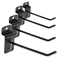 Miniatyrbillede 1 af 2: 50 stk. Pegboard Krog Jern Peg Board 10cm Brugskrog Supermarked Display Krog Sort 10.7X5CM