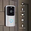 Miniatyrbild 2 av 5: Trådlös Wifi Dörrklocka Smart Videotelefon Visuell Intercom Dörrklocka Säkerhetskamera Silver
