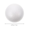 Miniatyrbillede 2 af 2: 20 stk. Bordpynt Julepynt DIY Maling Skummodeller Polystyren Glatte Runde Kugler Snowma