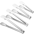 Miniatyrbild 1 av 5: Serveringstänger Köks Tänger,Buffé Tänger, Rostfritt Stål Mat Tång Serveringstång,små tänger 4 Pack-4 storlekar