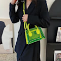 Miniatyrbillede 5 af 5: Mode Pvc Jelly Taske Kvinder Transparent Håndtaske Sommer Strand Klar Skuldertasker Candy Farve Håndtaske Crossbody Tote Til Piger Orange