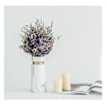 Miniatyrbild 4 av 5: Keramisk Vas I Bohemisk Stil - Enkel & Modern - Perfekt För Förvaring Av Blommor, Pampasgräs & Andra Dekorativa Element - Matt Vit Marmorlook Med