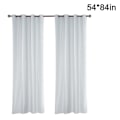 Miniatyrbild 1 av 4: Utomhusgardin Vattenavvisande 1-delad Loop-gardin Vit Transparent Utomhusgardin För Balkong / Terrass 137 x 213cm