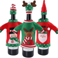 Miniatyrbild 1 av 5: 3-pack Julvinflaskaöverdrag, Fula Julkläder Vin Flaska Överdrag För Julfest Dekorationer