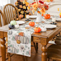 Miniatyrbilde 4 av 5: (13'' x 72'') Høstbordløper, Høstdekorasjoner for hjemmet, Gresskarhøstløper for bord, Sesongmessig høst, Thanksgiving-ferie