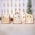 Miniatyrbilde 4 av 5: Julepynt Høytidslysestaker Treboks Telys Midtpunkter For Jul Bryllup Hjem