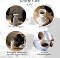 Miniatyrbild 2 av 5: Pour Over Coffee Maker Set, Premium Ceramic V60 Dripper And Carafe, 1-2 Cup Home Filter Coffee Maker (white)