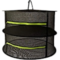 Miniatyrbillede 1 af 5: Tørrenet med lynlås, 2 lag, foldbar, 61 cm x 61 cm x 38 cm, sort, til tørring af grøntsager, kød, urter, fisk osv.