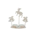 Miniatyrbilde 3 av 5: Snømann Julelyslysholder Metall Lyslysholder Jule-Nisse Snømann Reinlysholder Borddekorasjon Snømann