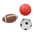 Pikkukuva 2 / 2: 1 Setti/3kpl Puhallettava Pallolelu Lasten Rugby Lapsi Jalkapallo Lapsi Koripallo Punainen 12,5X12,5CM
