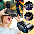 Pikkukuva 2 / 5: VR-kuulokkeet puhelimille, virtuaalitodellisuuslasit langattomilla kuulokkeilla, maksimoi elokuvat ja pelit