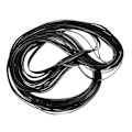 Miniatyrbild 2 av 3: 1 Rulle Plast Rattan Vävmaterial DIY Rattan Stol Reparationsmaterial Svart 3200x0.8cm Black 3200x0.8cm