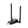Miniatyrbilde 1 av 5: 1300 Mbps Trådløst Nettverkskort Driverfri Adapter Wifi Dobbelbånd 2.4g/5ghz Antenneforlengelse Svart