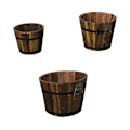 Pikkukuva 3 / 3: 3 kpl ruokailutilan koristepöydän puinen mehikasvien istutusastia puinen kukkaruukku rustiikkinen mehikasvien istutusastia Brown 18.5X18.5CM