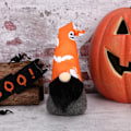 Miniatyrbilde 3 av 5: Halloween-nisse med flaggermus, spøkelse og hatt - Pynt til nyttår, bursdag, bryllup og fest