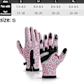 Miniatyrbilde 2 av 5: Vinterhansker for menn og kvinner, vanntette og varme hansker (rosa S)
