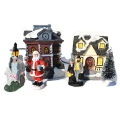 Miniatyrbild 4 av 5: Set med 10 Julscener Landsby Ljus Hus Set Julbelysning
