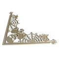 Miniatyrbillede 1 af 5: Halloween Hjørne Ramme Metal Skære Dør Template DIY Scrapbog Album Papir