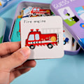 Miniatyrbillede 3 af 5: Lærings Puslespilkort til Børn Dyr/Transport/Frugt Matchende Puslespil Træpædagogiske Legetøj til Børn Førskole Legetøj til Børn Dyr