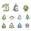 Miniatyrbilde 3 av 3: Diamantmaleri Myk Magnetisk Klistremerke Pengdao Pvc Hengemaleri Lysende Jul Halloween DIY Oppføring Husholdnings Velkomstkort #3