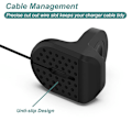 Miniatyrbillede 4 af 5: Opladerstativ til silikoneopladerstativ Dock Holder skridsikker base til Smart Watch Charge Charger Bracket Integreret