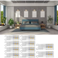Miniatyrbild 7 av 8: 10st G9 2W 16LED Mini LED-lampor, keramisk bas Ögonskydd Dimbar design LED-lampor, energibesparande 30 Watt Halogen Ekvivalent för