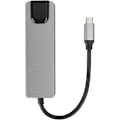 Miniatyrbild 1 av 8: Digital analog dockningsstation Displaylink 5 i 1 typ-C-nav aluminiumlegering 5 i 1 typc-hub till hdmi-adapter 4K typc till gigabit Ethernet Rj45