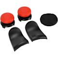 Miniatyrbild 4 av 8: Thumb Stick Grip Cap Thumb Stick Grip Cap Abs Silikon 5In 1 Thumb Stick Grip Key Cap Joystick Cover L2 R2 Trigger Extender för Ps5 Controller (röd)