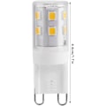 Miniatyrbild 8 av 8: 10st G9 2W 16LED Mini LED-lampor, keramisk bas Ögonskydd Dimbar design LED-lampor, energibesparande 30 Watt Halogen Ekvivalent för