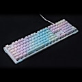 Miniatyrbild 3 av 4: 108 tangenter Bakgrundsbelyst dubbelskott regnbågsgradient PBT Keycap Set Profil Key Cap för mekaniskt speltangentbord (axelkropp: kit 2, färg: rosa