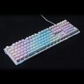 Miniatyrbild 3 av 5: Bakgrundsbelyst 108-tangenter Dubbel-shot Rainbow Gradient PBT Keycap Set Profil Key Cap för mekaniskt speltangentbord (axelkropp: kit 1, färg: blå