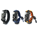 Miniatyrbild 2 av 5: Multifunktionellt nödtillbehör för utomhusbruk justerbart armband, utrustningssats för nödsportsarmband orange
