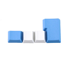 Miniatyrbild 5 av 5: Tomma 87 nycklar Layout Tjock PBT Keycap Vit Blå Regndroppe Färgmatchande Keycaps (Färg: 87 KEY lägg till ISO)