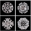 Miniatyrbild 7 av 8: 12st Mix Set Crystal Button Broschen halsduk blommig brosch Strass Corsage Bouquet Kit Gro? Handel Lot