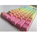 Miniatyrbild 1 av 6: Side Print 104 Key ANSI Layout Rainbow Thick PBT Keycap For Switches Mekaniskt speltangentbord (Färg: Silver)