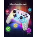Miniatyrbild 2 av 5: switch Controller, Wireless Switch Pro Controller för Switch/switch Lite/switch Oled, 8 färger Justerbar LED trådlös fjärrkontroll Gamepad med unik