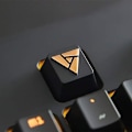Miniatyrbild 4 av 5: 1 bit zink aluminiumlegering cap för mekaniskt tangentbord Artefakt Logotyp Stereoskopisk relief Keycap R4 Höjd (Färg: Svart)