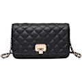Miniatyrbild 1 av 7: Crossbody-väska i läder för kvinnor Modeclutch-handväska Quiltad Designer Crossbody-väska med kedjerem