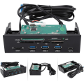 Miniatyrbild 6 av 8: Internminneskortläsare USB frontpanel 5,25 tum multifunktion intern kortläsare Dashboard Pc frontpanel