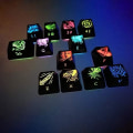 Miniatyrbild 5 av 5: 1 set Personality Keycap Mekaniskt tangentbord Gaming Key Caps för Blade & Soul Pattern (Färg: Force Master)