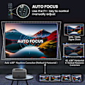 Miniatyrbild 3 av 7: Android Bluetooth 5G dual-band WIFI HD 1080P projektor LED-projektor för kontorshem