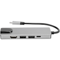 Miniatyrbild 6 av 8: Digital analog dockningsstation Displaylink 5 i 1 typ-C-nav aluminiumlegering 5 i 1 typc-hub till hdmi-adapter 4K typc till gigabit Ethernet Rj45