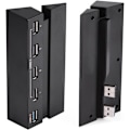 Miniatyrbild 2 av 8: USB Hub för PS4 USB Hub för PS4-konsol Abs Black High Speed ​​5 Ports USB Hub 2.0 3.0 Expansion Hub Controller Adapter för Ps4-spelkonsol