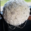Miniatyrbild 2 av 8: 12st Mix Set Crystal Button Broschen halsduk blommig brosch Strass Corsage Bouquet Kit Gro? Handel Lot
