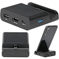 Miniatyrbild 8 av 8: Adapter Dock För Switch Adapter Dock För Switch Abs Svart HDMI Video Converter Adapter För Switch Lite Bärbar Tv Adapter Mini Laddningsdocka Stativ