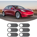 Miniatyrbild 7 av 8: Bil interiör kamera cover 6 ST Bil kamera glidskydd cover Interiör kabin kamera cover ersättning för Tesla Model 3 Y 2017 till 2021
