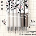 Miniatyrbild 7 av 8: 0,5 mm gelpenna gelpenna 12-pack gelpenna ko tecknad penna vuxen student skolkontorsmaterial